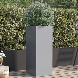 vidaXL Jardinière argenté 32x29x75 cm acier galvanisé