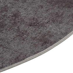 Avis vidaXL Tapis lavable gris Ø 200 cm antidérapant