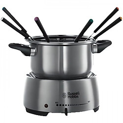 Fondue Electrique Russell Hobbs 22560-56 Fiesta 1200W pour 6 Personnes, Inox Compatible Lave Vaisselles