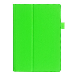 Etui en PU Smart texture Litchi avec support pour Lenovo Tab 2 A10-30 X30F - Vert