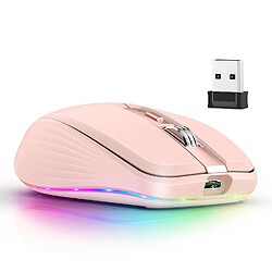 Yonis Souris Sans Fil 2400DPI Dual Mode Bluetooth