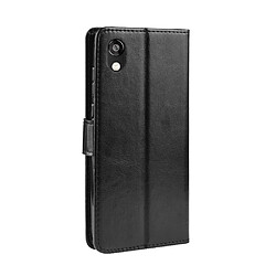 Avis Wewoo Housse Coque Étui en cuir à rabat horizontal rétro Crazy Horse Texture pour Huawei Y5 2019avec support et fentes cartes et cadre photo noir