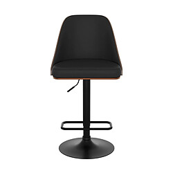 Avis Rendez Vous Deco Chaise de bar Georges noire 56/77 cm