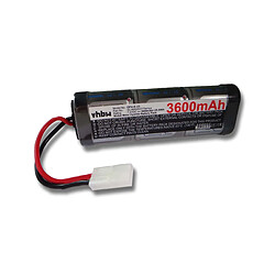 Vhbw Batterie de modélisme RC Ni-MH 3600mAh 7.2V avec Connecteur Tamiya pour divers modèles de voitures de courses, hélicoptères, avions, bateaux, etc...