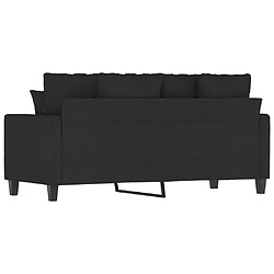 Maison Chic Canapé à 2 places,Sofa de Salon,Canapé droit Noir 140 cm Tissu -GKD650836 pas cher