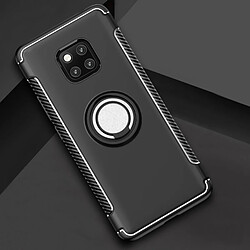 Wewoo Coque Etui de protection magnétique anneau rotation 360 degrés pour HuMate 20 Pro (Noir)