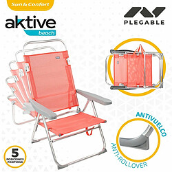 Acheter Chaise Pliante Aktive Flamingo Corail 48 x 99 x 57 cm (4 Unités)