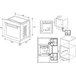 Acheter Four encastrable Pyrolyse Chaleur tournante et brassée BEKO BCBIS14300MPSE Inox - Porte froide - 72L - 59,4 cm