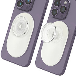 Acheter Popsockets PopGrip pour iPhone Fixation Magnétique, Bague et Support Universel Blanc