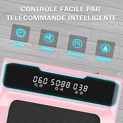 Avis Tapis de marche électrique Pliant, Rattantree Tapis de course avec Télécommande, Tapis Roulant, Walking Pad 10 km/h,2.5HP, Rose