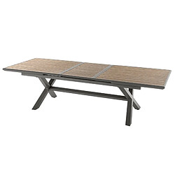 Table Axiome extensible 10p effet bois honey et praline Hespéride - Naturel