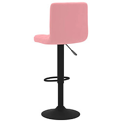 Acheter vidaXL Tabouret de bar Rose Velours