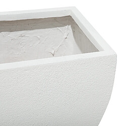 Beliani Cache-pot blanc 53 x 53 x 51 cm ORICOS pas cher