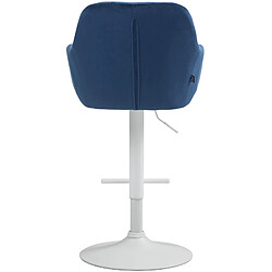 Non Tabouret de bar Natoma velours blanc pas cher