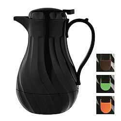 Pichet à café isotherme torsadé noir - 2 litres - Olympia