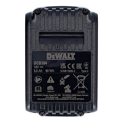 Avis DeWalt DCB 184 P4 Pack de batteries 18 V 5,0 Ah / 5000 mAh 4 pcs. Batterie XR Li-Ion - avec indicateur de charge