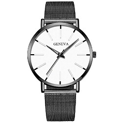 Justgreenbox Montres ultra minces de la mode des hommes minimalistes Simple Business Quartz inoxydable pas cher