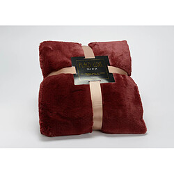 Plaid luxe 130x170 bordeaux - Amadeus