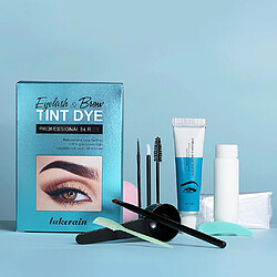 Eye Lashes Sourcils Tattoo Dye Tint Eye Brow Mascara Cream Kit Noir pas cher