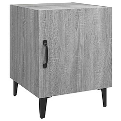 Maison Chic Table de chevet,Table de nuit,Table d'appoint pour salon Sonoma gris Bois d'ingénierie -MN67192