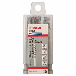 Bosch 2608585468 Foret à métaux HSS-G standard DIN 338 Ø 1,2 mm 10 pièces