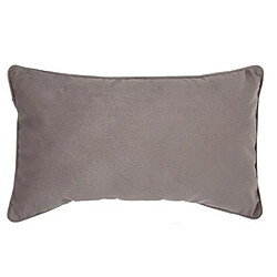 Lot de 4 coussins rectangulaires 100% polyester coloris taupe - Dim : L.50 x l.30 cm -PEGANE