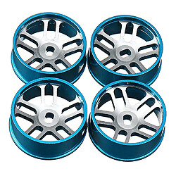 4 Pièces Ensemble De Jantes De Roue En Métal Adapté Pour WLTOYS K969 K979 K989 1/128 RC Voiture Bleu