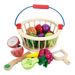 Avis 12pcs Jouet à Couper Aliments en Bois Jouets Educatifs pour Enfants 3 Ans et Plus