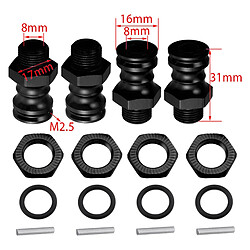 Extension De Conversion D'adaptateur De Moyeu Hexagonal De Roue De 17 Mm à 23 Mm Noir