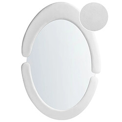 Beliani Miroir MASSAY Velours Blanc