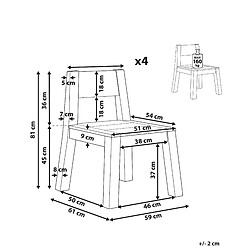 Avis Beliani Chaise de jardin LIVORNO Bois Bois clair