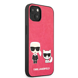 Acheter Karl Lagerfeld Coque pour iPhone 13 Mini - arrière rigide Karl & Choupette Fuchsia