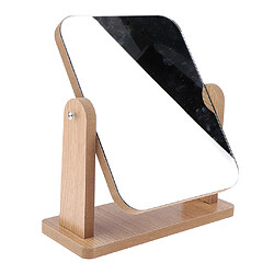 Acheter Style de miroir cosmétique de cadre de chambre à coucher en bois de cadre de miroir de vanité de maquillage de partie supérieure du comptoir pliable