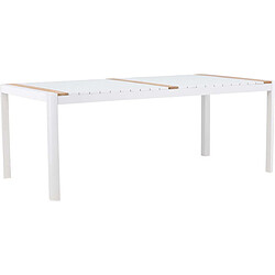 Venture Home Table de repas extérieure 6 places Togo blanc.