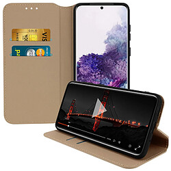 Avizar Housse Samsung Galaxy S20 Plus Étui Folio Portefeuille Fonction Support doré