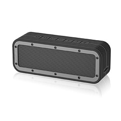 Universal Haut-parleur portable noir IPX7 Haut-parleur Bluetooth sans fil étanche Puissant Boîte à bras haut Subwoofer auxiliaire extérieur Haut-Parleur stéréo(Le noir)