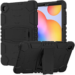 Coque en TPU antichoc avec béquille noir noir pour votre Samsung Galaxy Tab S6 Lite P610