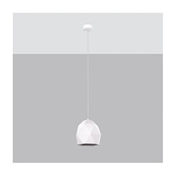 Luminaire Center Suspension Mint Céramique Blanc