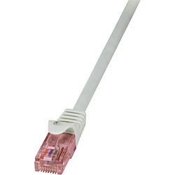 LogiLink PrimeLine Câble réseau Cat6 U/UTP AWG24 LSZH 10 m Gris