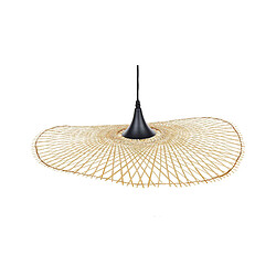 Beliani Lampe suspension FLOYD Bambou Bois clair