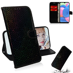 Wewoo Housse Coque Pour Galaxy A50s Couleur Pure Coloré Magnétique Boucle Horizontal Flip en Cuir avec support et fentes cartes & Porte-monnaie et lanière Noir