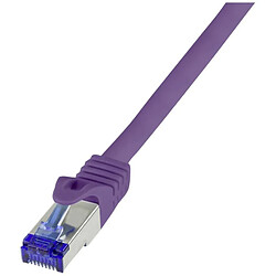 LogiLink C6A099S RJ45 CAT 6a S/FTP 10 m violet 1 pc(s)