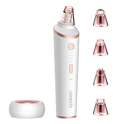 Wewoo Brumisateur blanc XPREEN XPRE037 sans fil de charge multi-fonction Blackhead Extractor Pore Cleanser avec quatre sondes et fonction d'éclairage LED