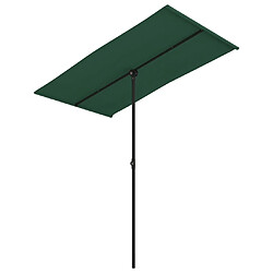 Maison Chic Parasol Jardin | Parasol d'extérieur avec mat en aluminium 180x110 cm Vert - GKD89243