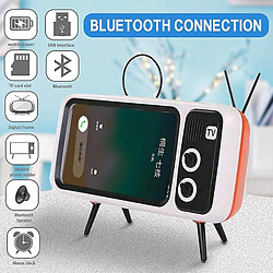 Universal 3 po IN 1 PEAKER RETRO RETRO TV MINI PORTABLE PORTABLE BLUETOTH-compatible Bass haut-parleur Téléphone du haut-parleur