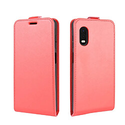 Etui en PU peau de cheval fou vertical avec porte-carte rouge pour votre Samsung Galaxy Xcover Pro