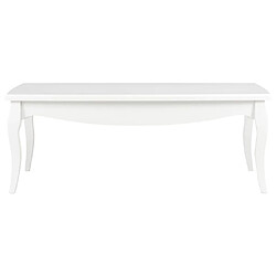 Maison Chic Table basse,Table Console Table d'appoint, Table pour salon Blanc 110 x 60 x 40 cm Bois de pin massif -MN60511