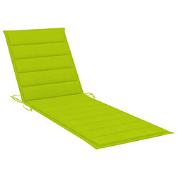 Acheter vidaXL Chaise longue double et coussins vert vif Bois de pin imprégné