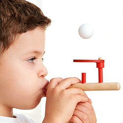 Wewoo Jouet en bois pour enfants Jeux en classiques Floating Blow Pipe & Balls soufflant