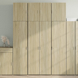 vidaXL Buffet haut chêne sonoma 80x42,5x249 cm bois d'ingénierie